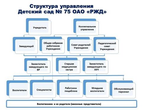 Структура управления детским садом